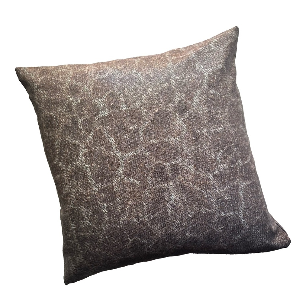 Italian Linen Leather Cushion by Fili NY